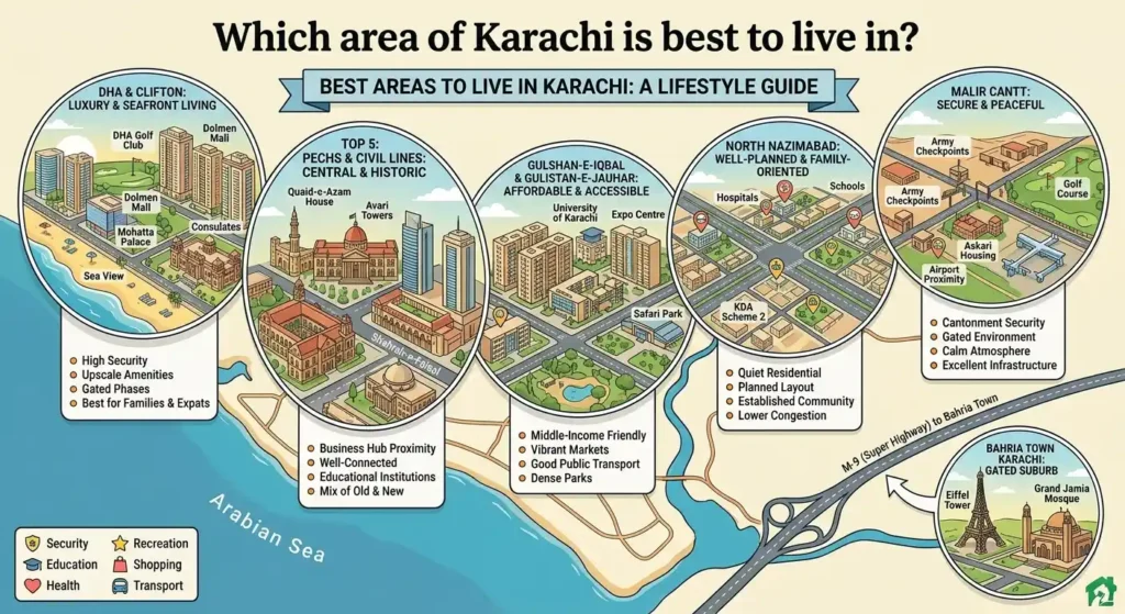 Which area of Karachi is best to live