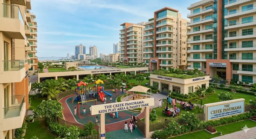 Discover the best family apartments in Karachi with kids play areas, secure environments, and modern amenities for comfortable family living.