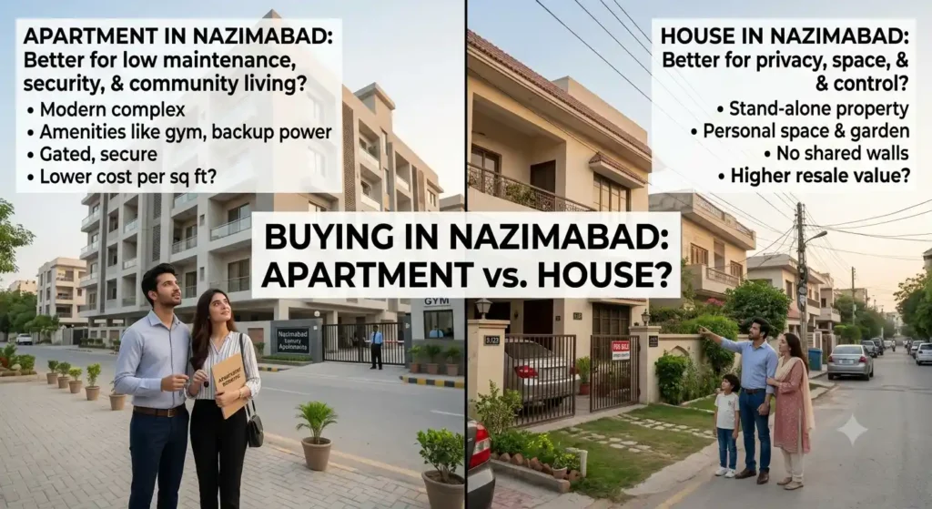 Buying an Apartment in Nazimabad Better Than Buying a House