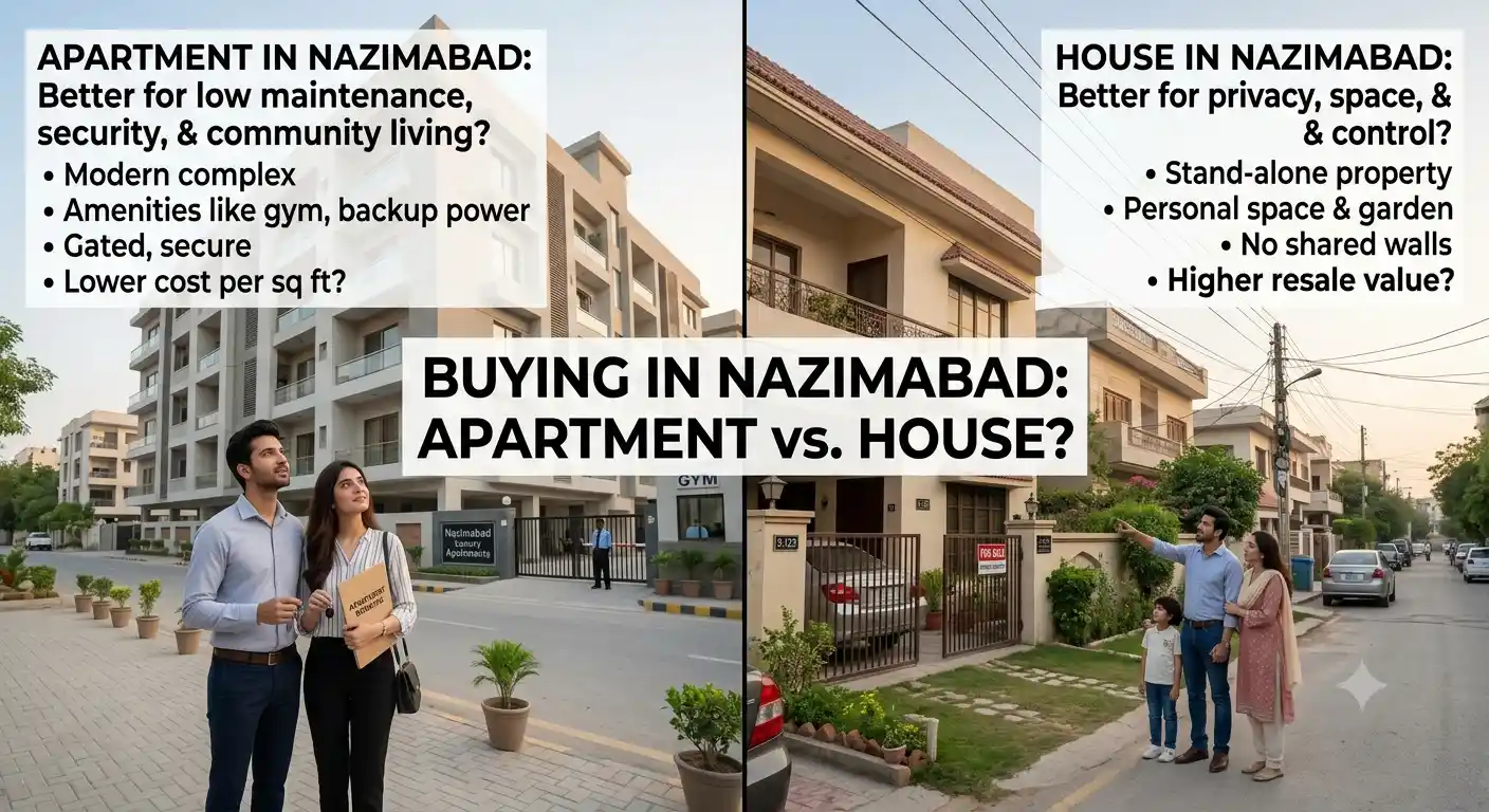 Buying an Apartment in Nazimabad Better Than Buying a House