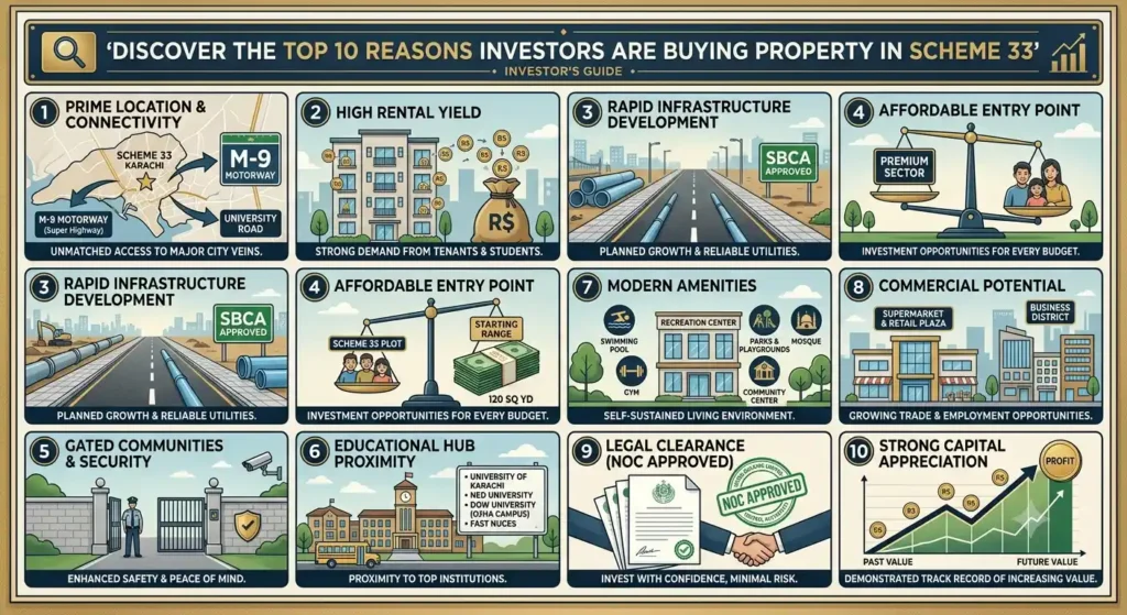 Discover the top 10 reasons investors are buying property in Scheme 33