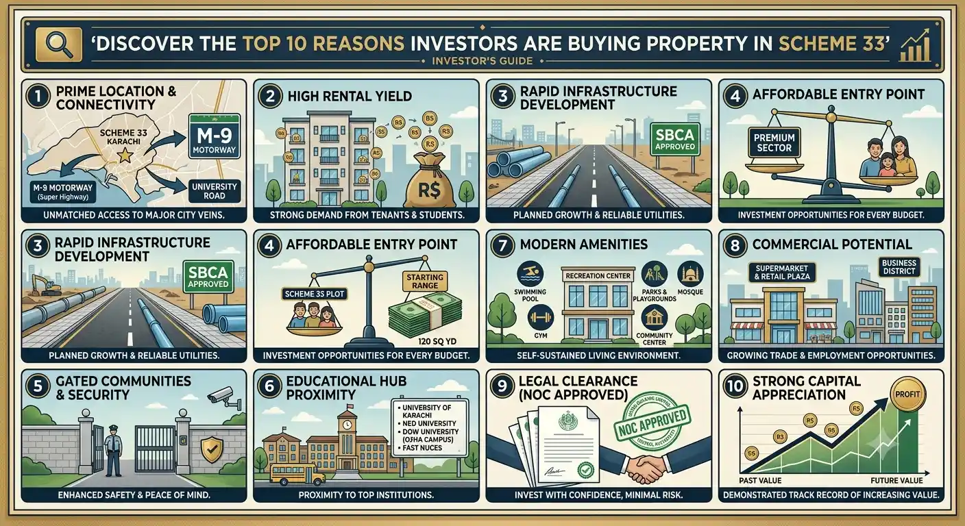 Discover the top 10 reasons investors are buying property in Scheme 33