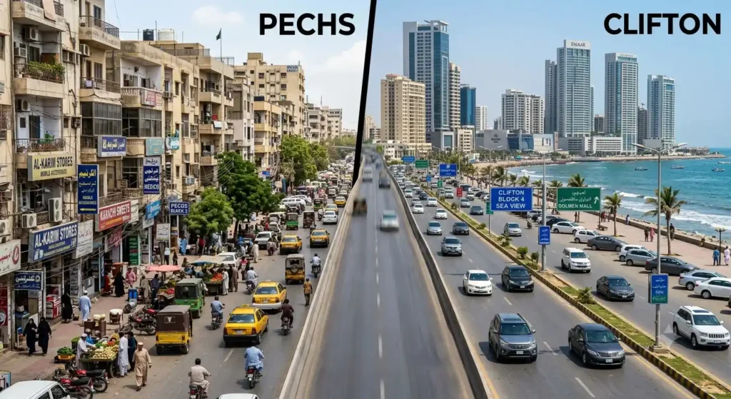 Compare PECHS vs Clifton to discover which Karachi neighborhood offers better rental income, stronger ROI, higher tenant demand, and long-term investment potential for property investors.