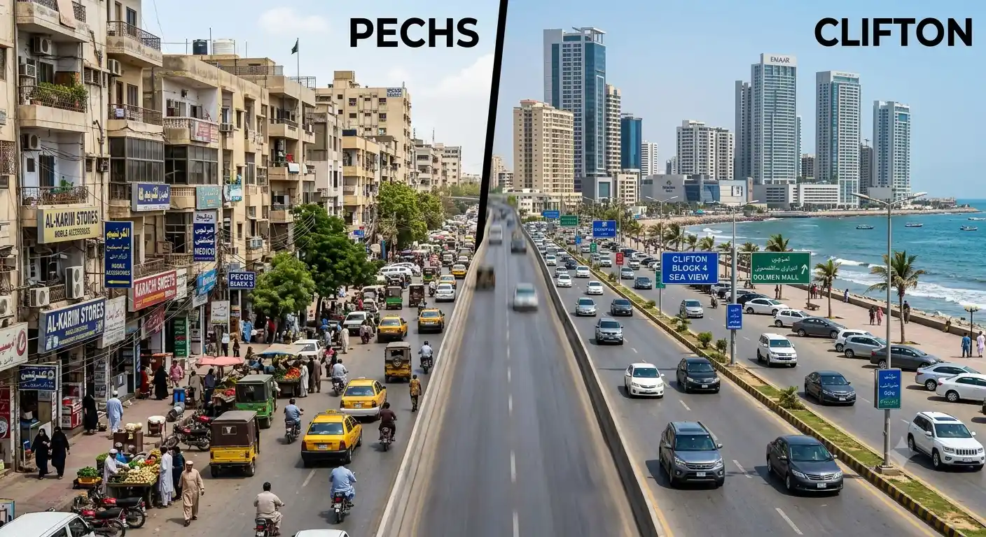 Compare PECHS vs Clifton to discover which Karachi neighborhood offers better rental income, stronger ROI, higher tenant demand, and long-term investment potential for property investors.