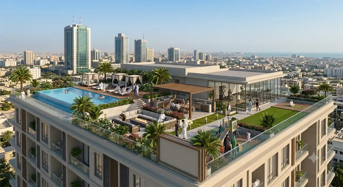 Discover how rooftop amenities like gardens, fitness areas, solar panels, sky lounges, and BBQ spaces increase apartment value, improve lifestyle, and attract homebuyers and investors.