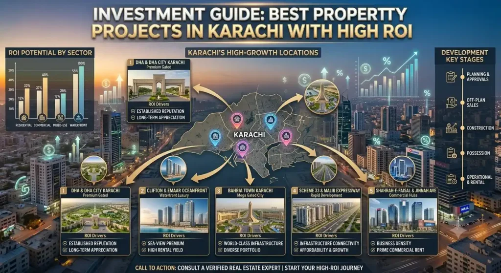 20 Best Property Projects in Karachi with High ROI (2026)