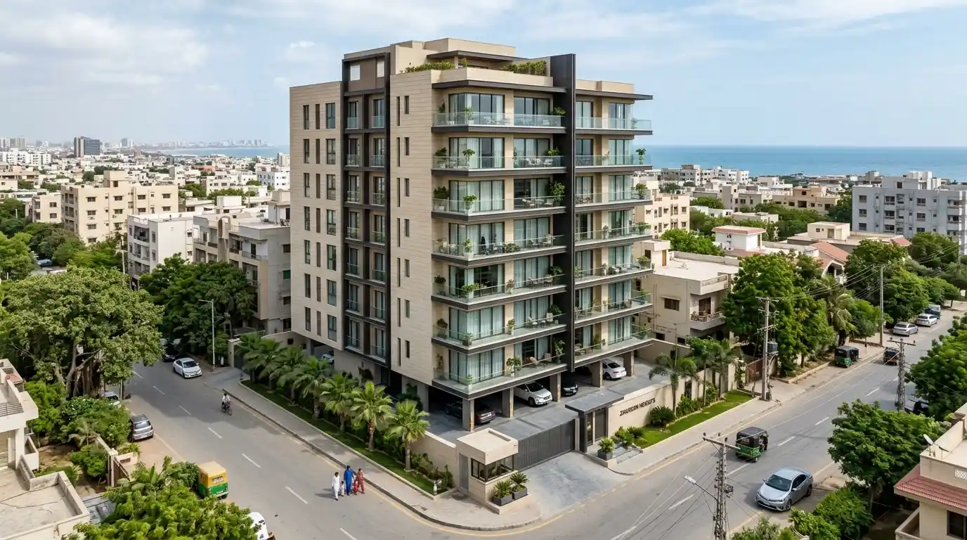 Apartments Near Ziauddin Hospital Clifton Karachi