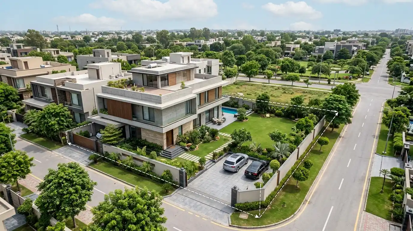 Land Area in Property